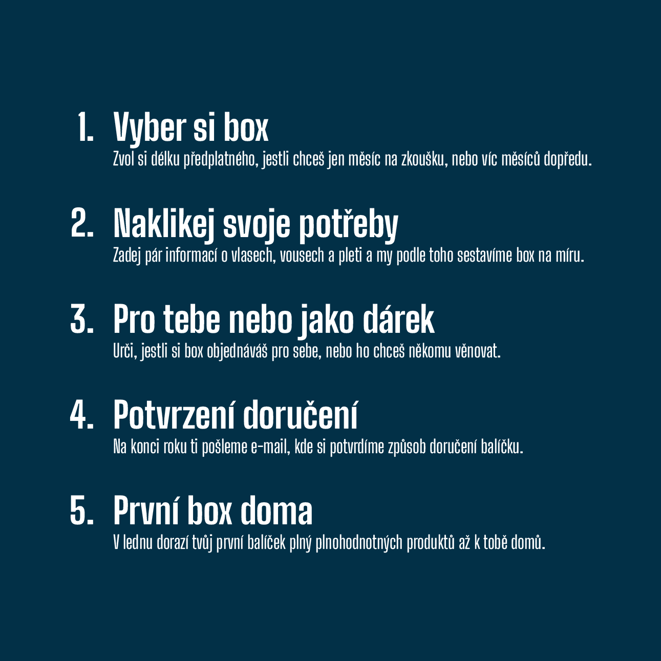 První box na zkoušku